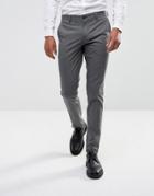 Selected Homme Skinny Smart Pants In Dogstooth - Gray