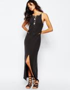 Stevie May Quick Sparrow Maxi Dress In Black - Charcoal