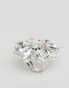 Krystal London Swarovski Crystal Eclectic Daisy Ring - Silver
