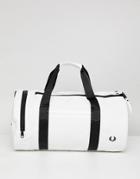Fred Perry Twin Tipped Barrel Bag In White - White