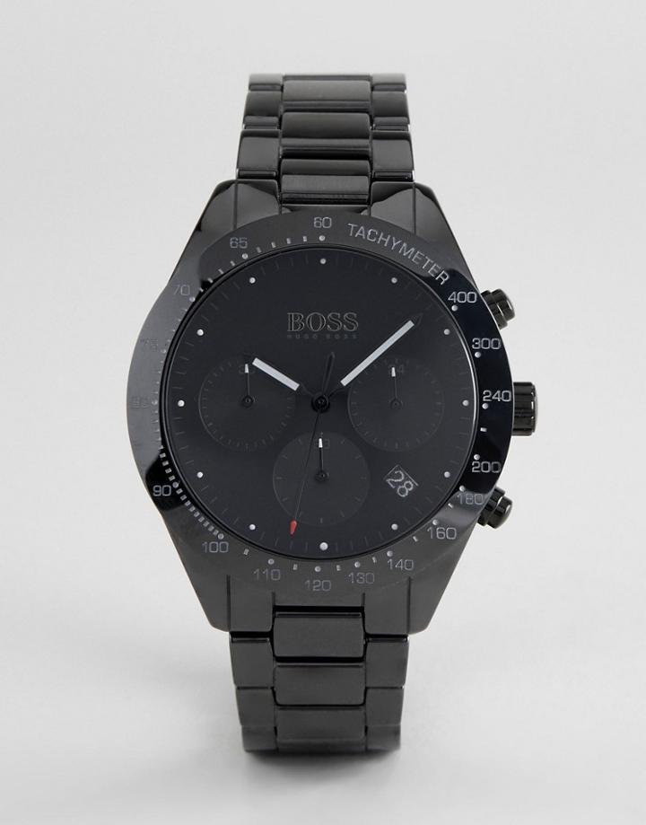 Boss 1513581 Talent Chronograph Ceramic Bracelet Watch In Black - Black