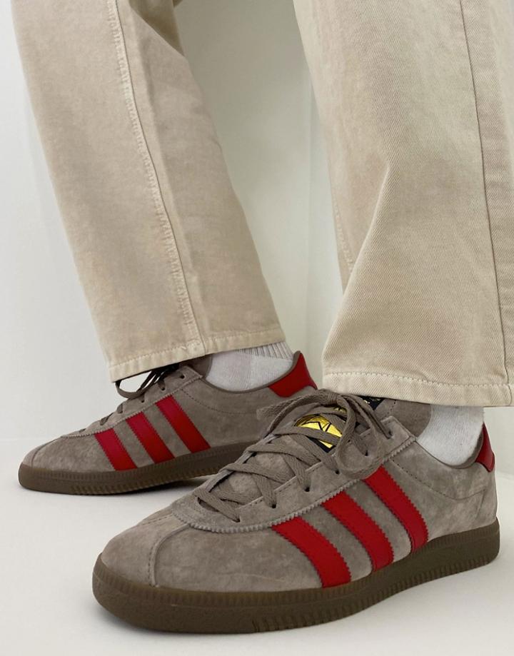 Adidas Originals Long Stone Sneakers In Simple Brown