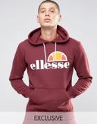 Ellesse Hoodie With Classic Logo - Red