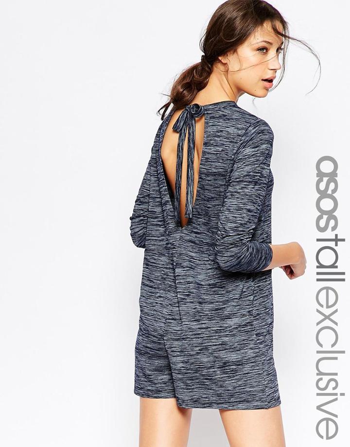 Asos Tall Lounge Romper - Blue Marl