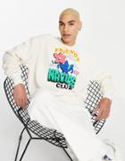 Adidas Originals Graphics Friends Of Nature Sweatshirt In Non Dye-neutral