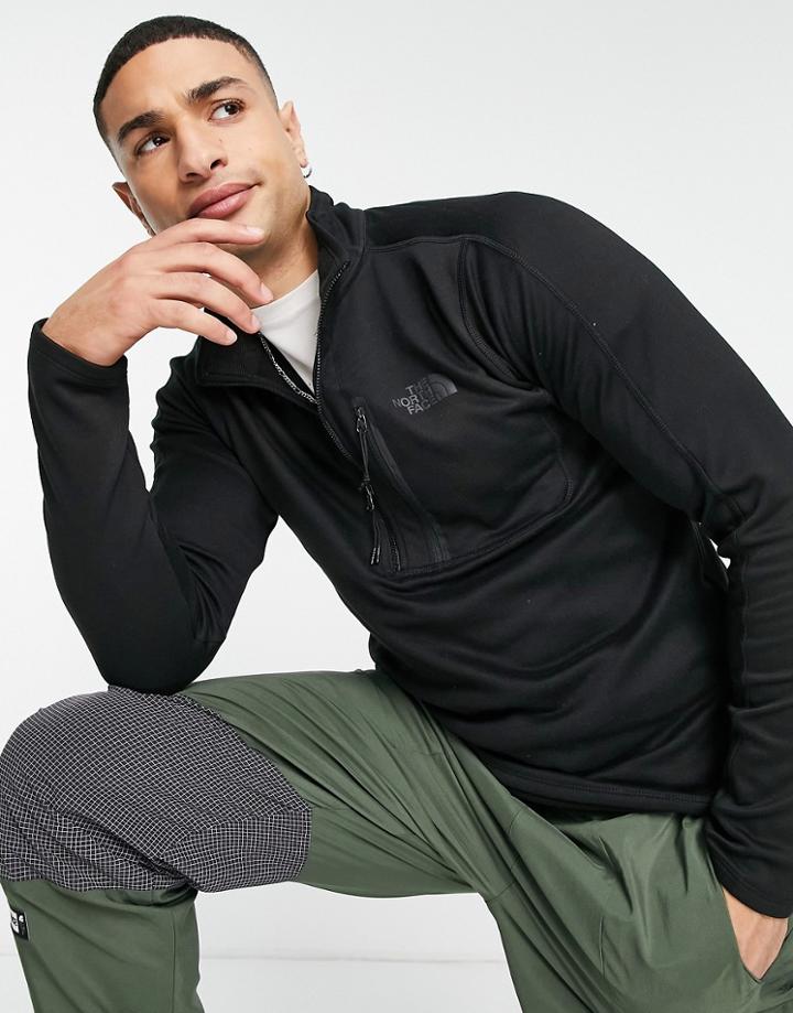 The North Face Canyonlands 1/4 Zip Fleece In Black