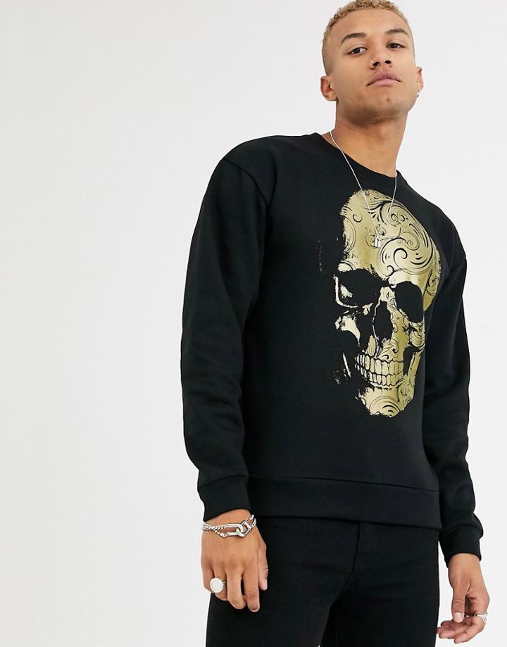 Bolongaro Trevor Metallic Skull Sweat-black