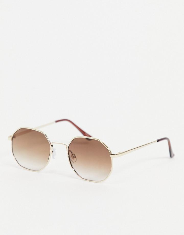 Madein. Heaxagon Sunglasses-gold