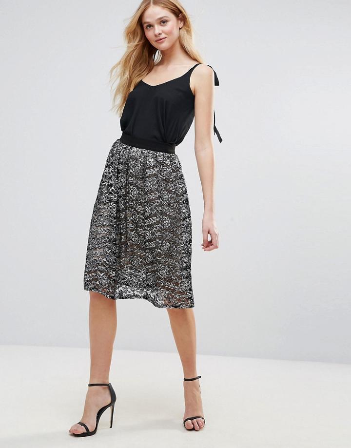 Love Lace Skirt - Black