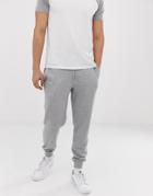 Asos Design Tapered Sweatpants In Gray Marl - Gray