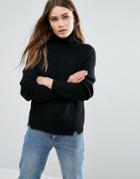 First & I Turtleneck Sweater - Black
