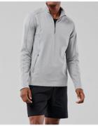 Gilly Hicks Go Recharge Half Zip Lounge Sweatshirt In Light Gray Heather