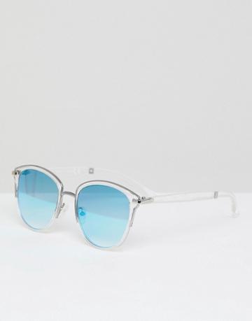 Missguided Holographic Sunglasses - Blue