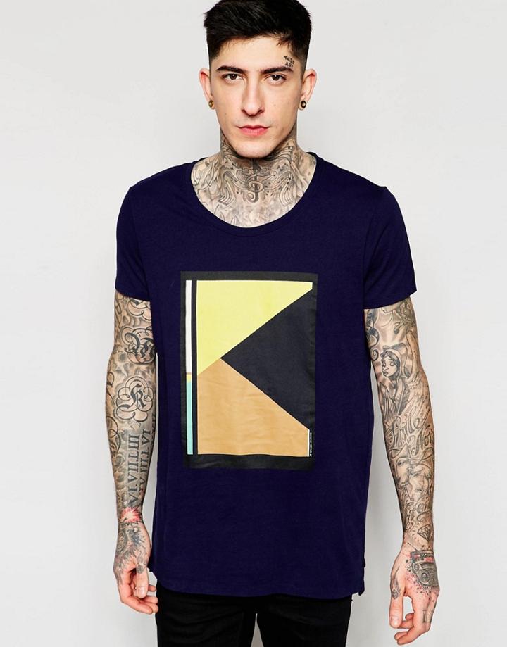Scotch & Soda T-shirt With Artwork - Blue