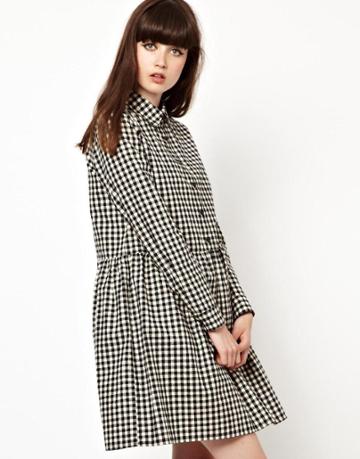 The Whitepepper Shirt Dress In Check