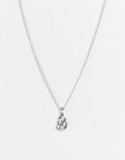 Wftw Flame Pendant Necklace In Silver