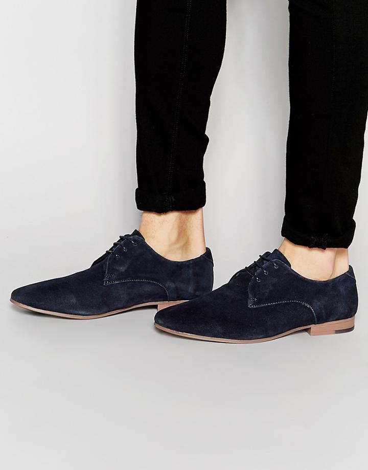 Kg By Kurt Geiger Dorchester Derby Shoes In Suede - Tan