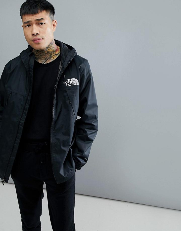 The North Face 1990 Mountain Q Jacket Hooded Waterproof In Black - Black