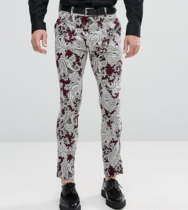 Reclaimed Vintage Inspired Super Skinny Pants - Purple