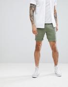 Tommy Jeans Freddy Basic Straight Fit Chino Shorts In Green - Green