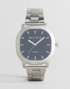 Bellfield Silver Watch With Black Dial - Silver