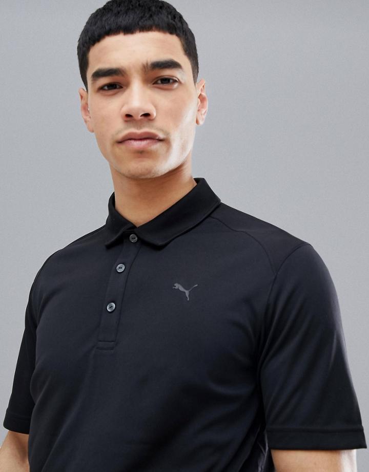 Puma Golf Essential Pounce Polo In Black 57046201 - Black