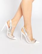 Asos Primp Pointed Heels - White