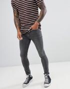 Burton Menswear Super Skinny Jeans In Gray - Gray