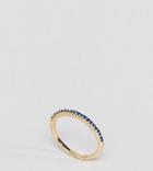 Shashi 18k Gold Pave Sapphire Crystal Ring - Gold