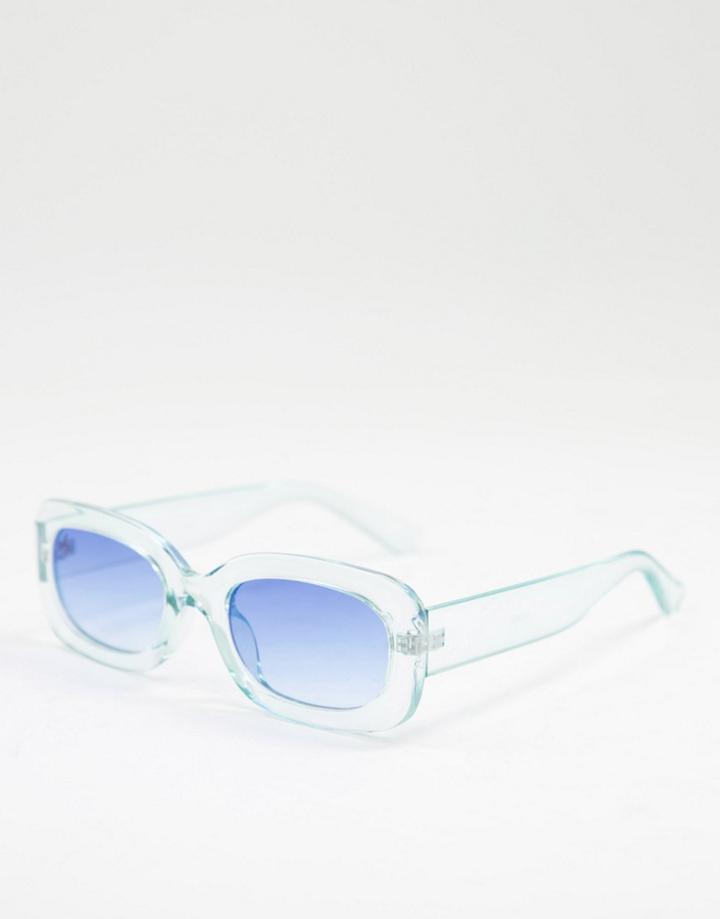 Jeepers Peepers Unisex Rectangle Sunglasses In Blue