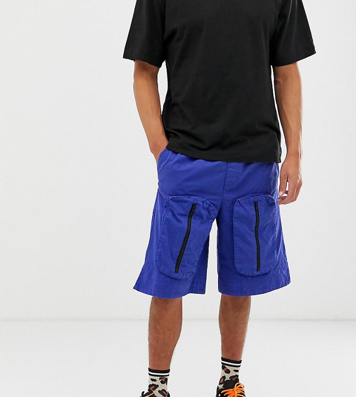 Collusion Utility Short In Cobalt-blue