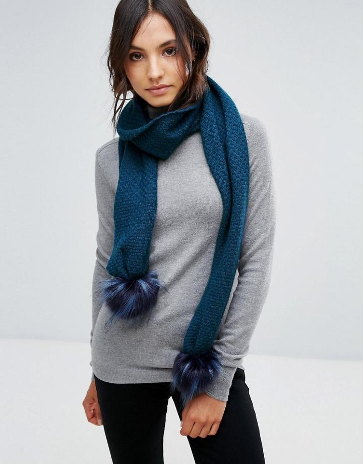 Alice Hannah Core Range Stitch Inter Scarf - Navy