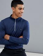 Calvin Klein Golf Tech Half Zip Sweat In Navy C9304