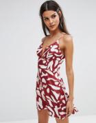 Finders Mercurial Print Mini Dress - Red