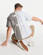 Topman Oversized Fit Tie Dye T-shirt With Cool To Be Kind Print-multi