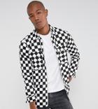Sixth June Shirt In Checkerboard With Zip - Black