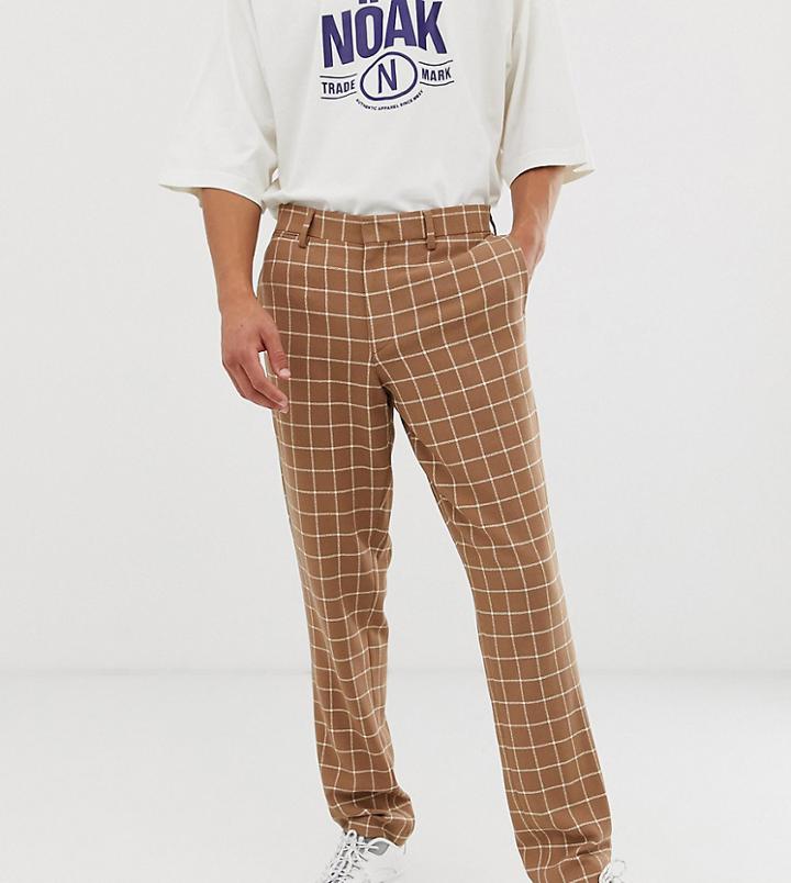 Noak Slim Fit Suit Pants In Light Camel - Beige