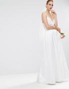 Asos Bridal Maxi Prom Skirt - Cream