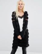 Y.a.s. Medusa Knit Longline Cardigan - Black