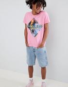 Wrangler Wave Logo T-shirt - Pink