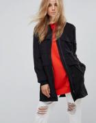 Jdy Maria Parka Hybrid Jacket - Black