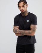 North Sails Patch Logo T-shirt In Black - Black