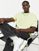 Asos Design Oversized T-shirt With Crew Neck In Lime-green