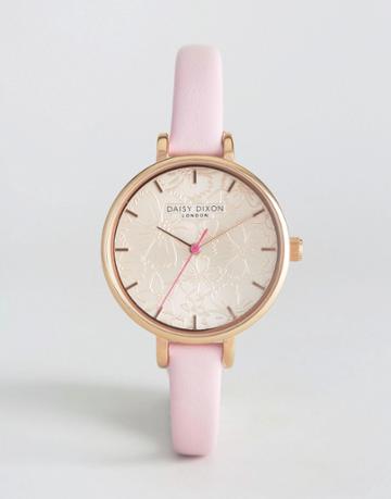 Daisy Dixon Pink Pheobe Leather Watch - Pink