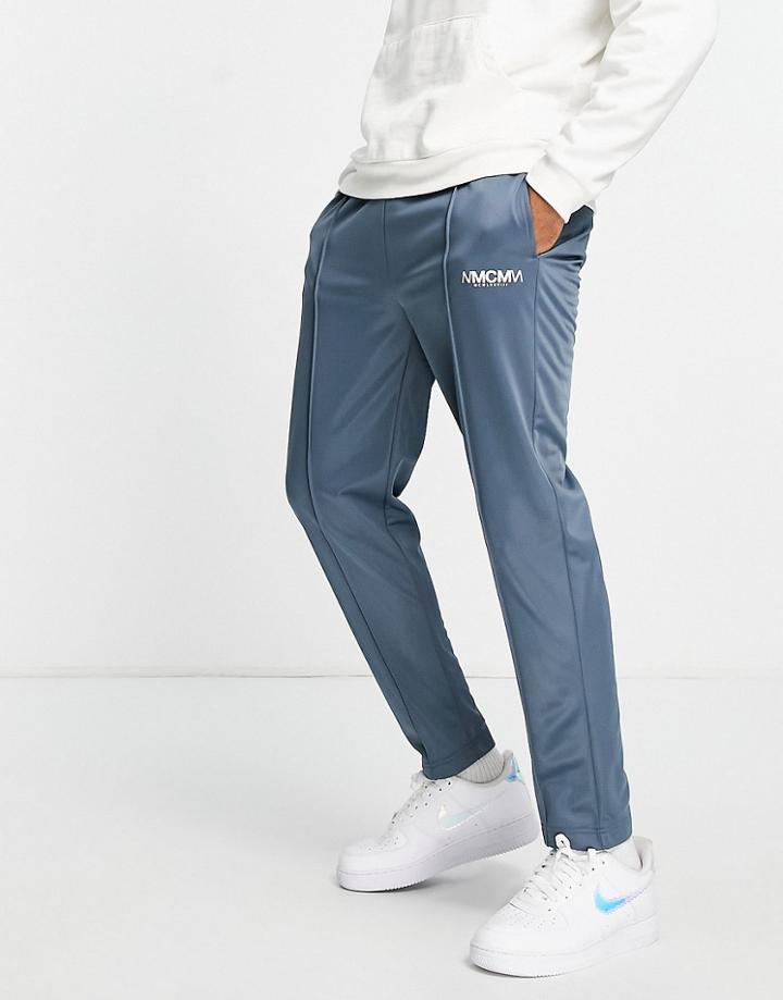 Topman Mcm Print Track Sweatpants In Blue - Part Of A Set-blues