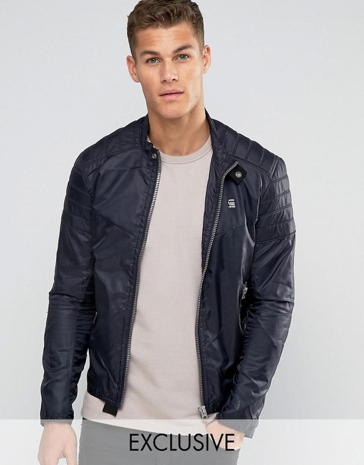 G-star Suzaki-a Jacket Myrow Nylon - Mazarine Blue