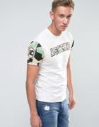Ascend Camo Sleeve T-shirt - White