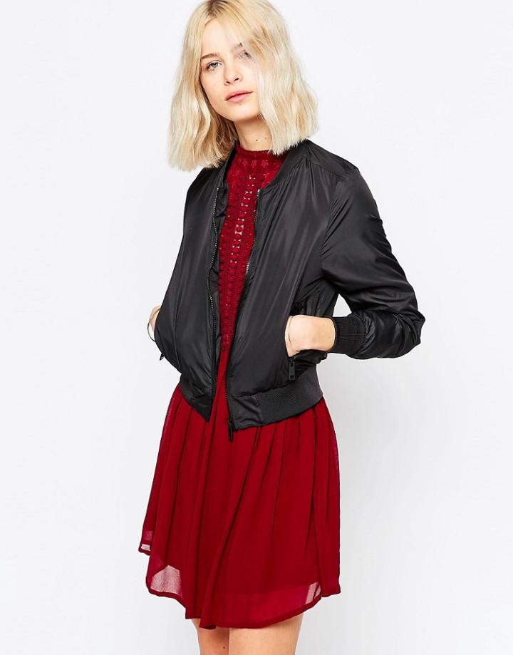 Brave Soul Bomber Jacket - Black