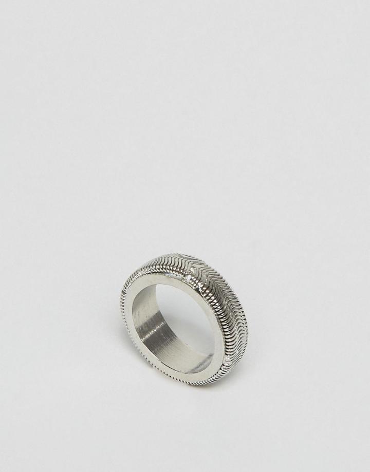 Designb Chunky Ring - Silver