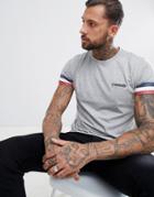 Lambretta Tipped Arm T-shirt - Gray